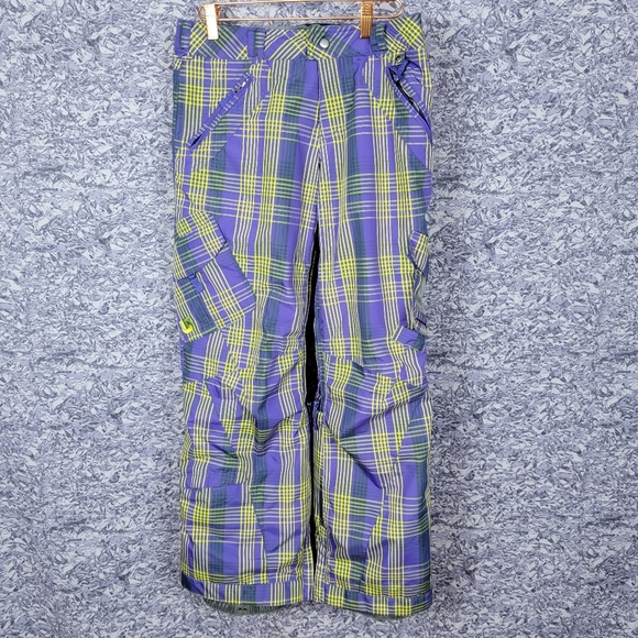 NWOT Burton Plaid Snow Pants - Picture 1 of 7